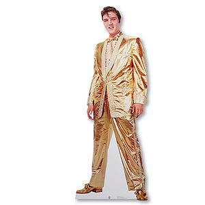 Elvis in Gold Lifesize Stand-up