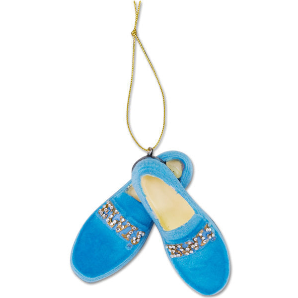 Elvis Blue Suede Shoes Ornament
