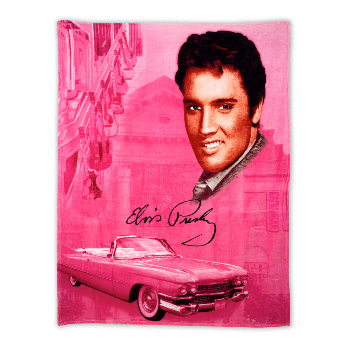 Elvis Presley Pink Cadillac Throw