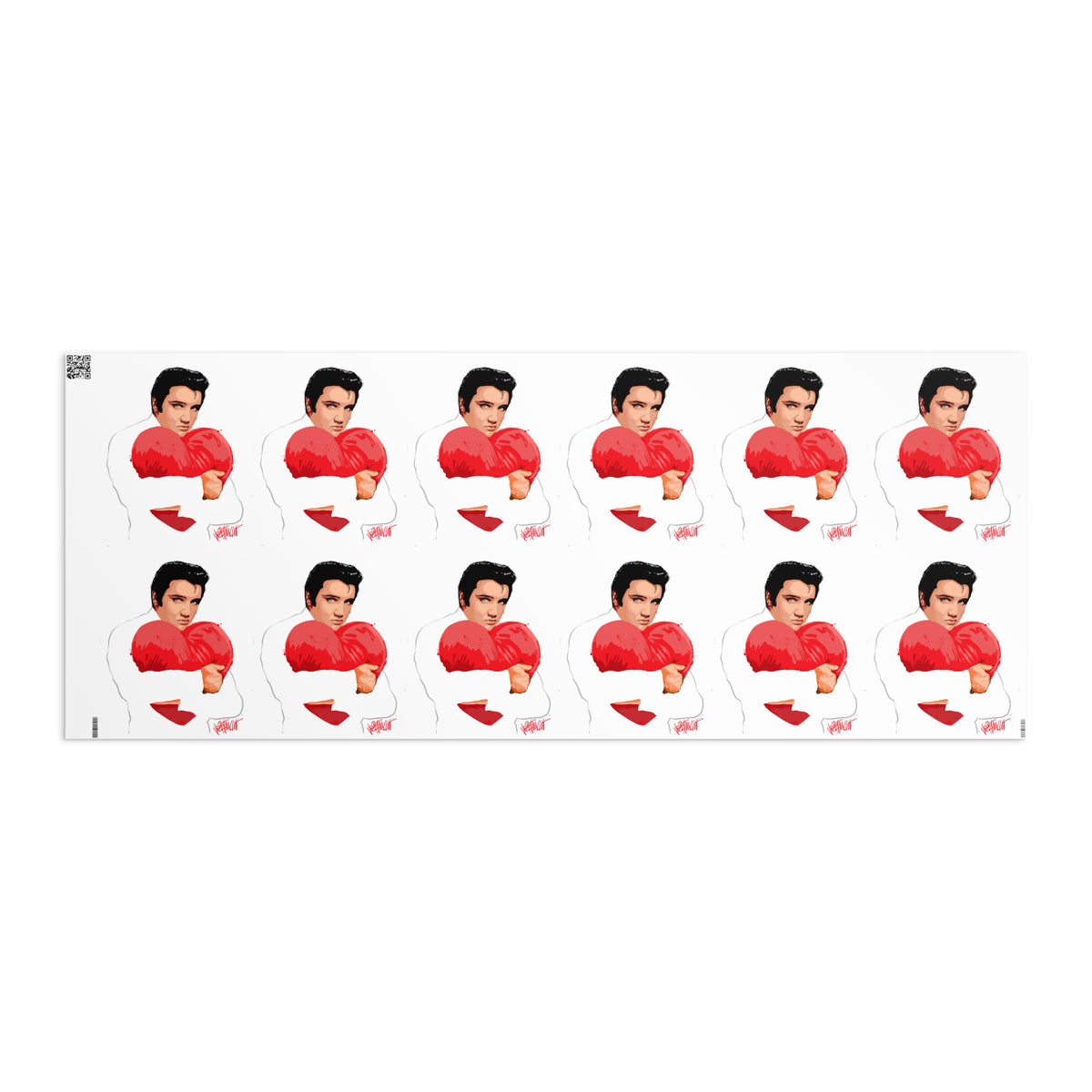 Love, Elvis Gift Wrap - White