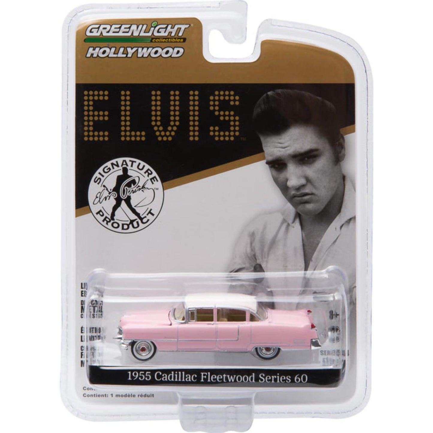 Elvis 1955 Cadillac Fleetwood Series 60 "Pink Cadillac" Solid Pack Die-Cast
