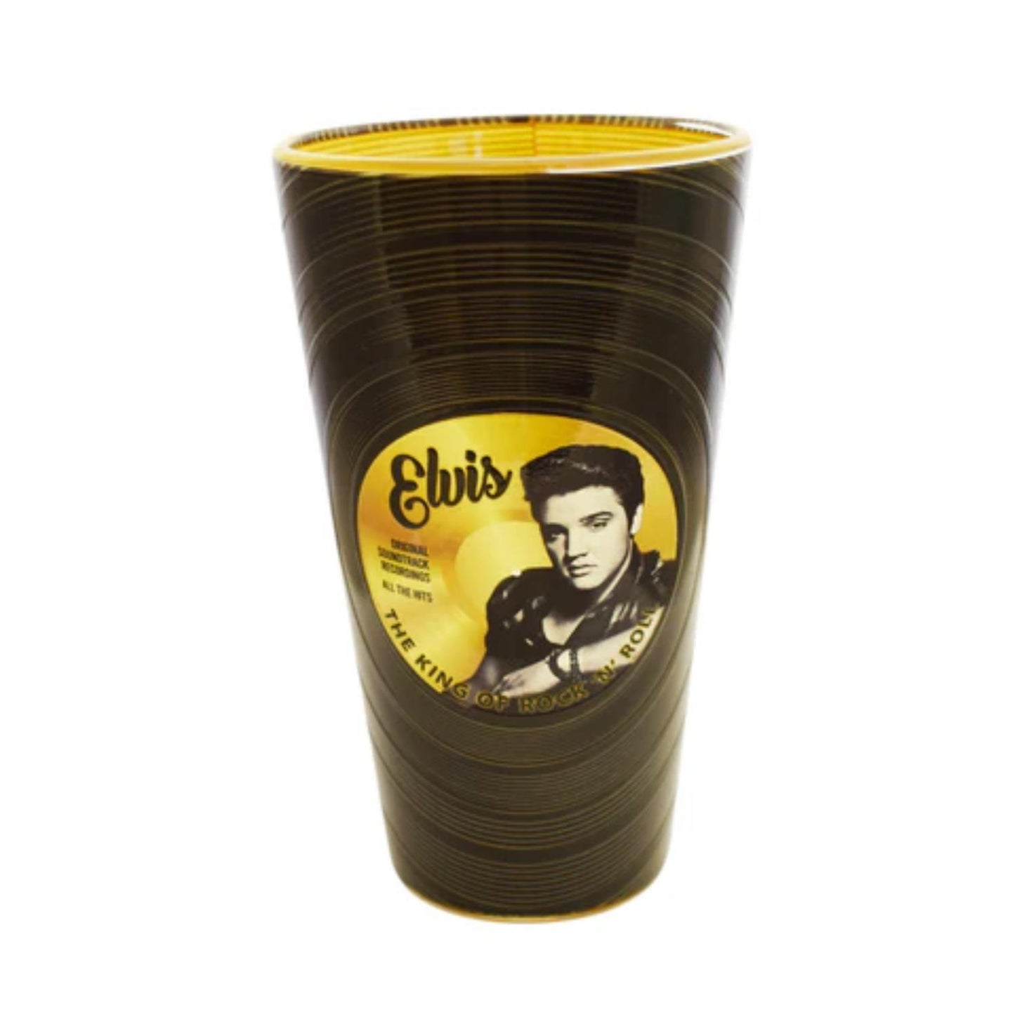 Elvis Record Pint Glass