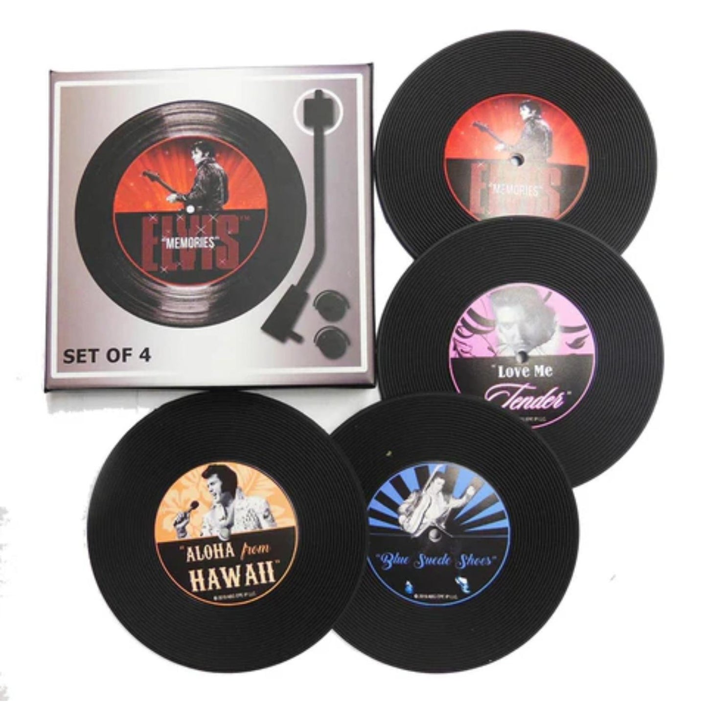 Elvis Records Coasters Set of 4