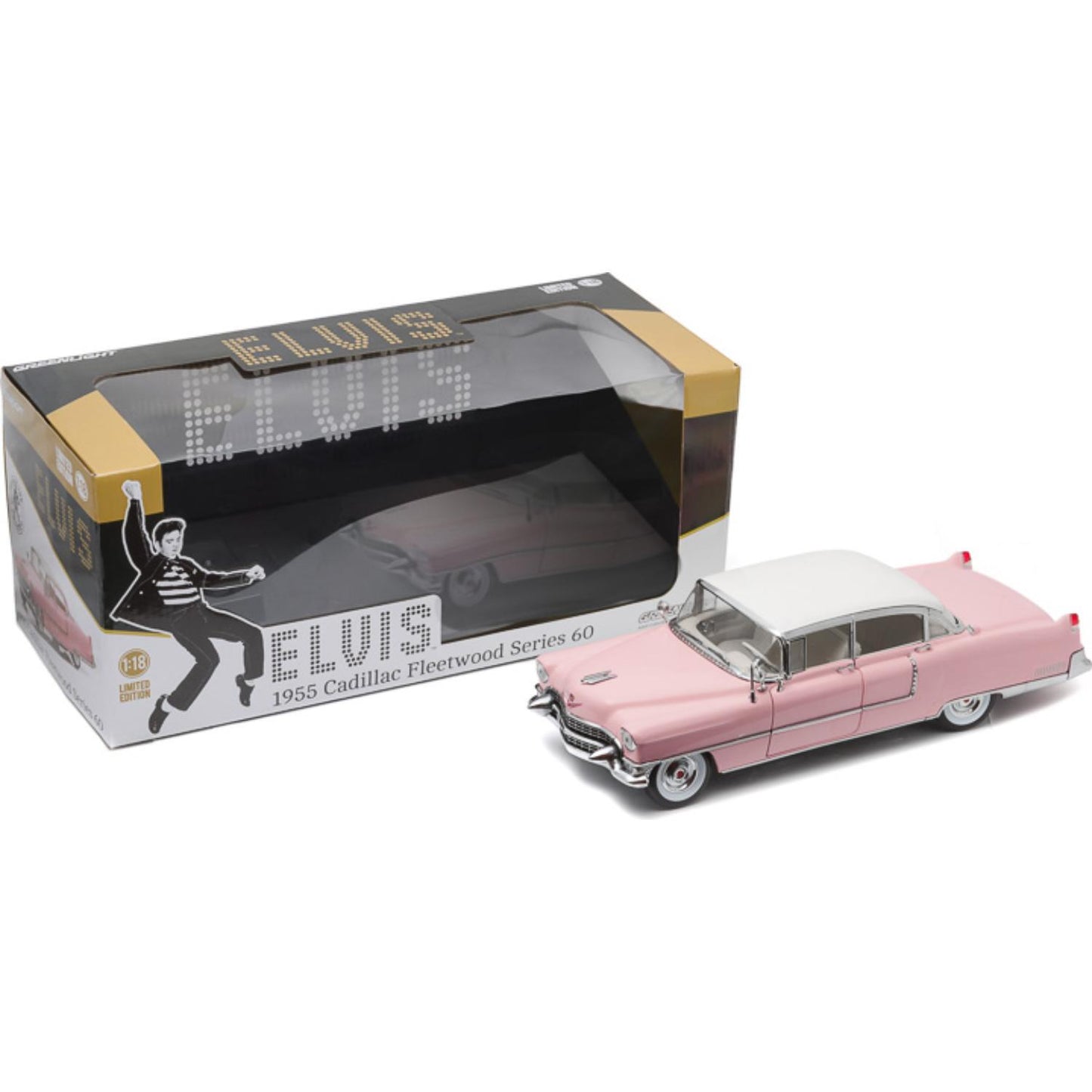 Elvis 1955 Cadillac Fleetwood Series 60 "Pink Cadillac" 1:18 Die-Cast