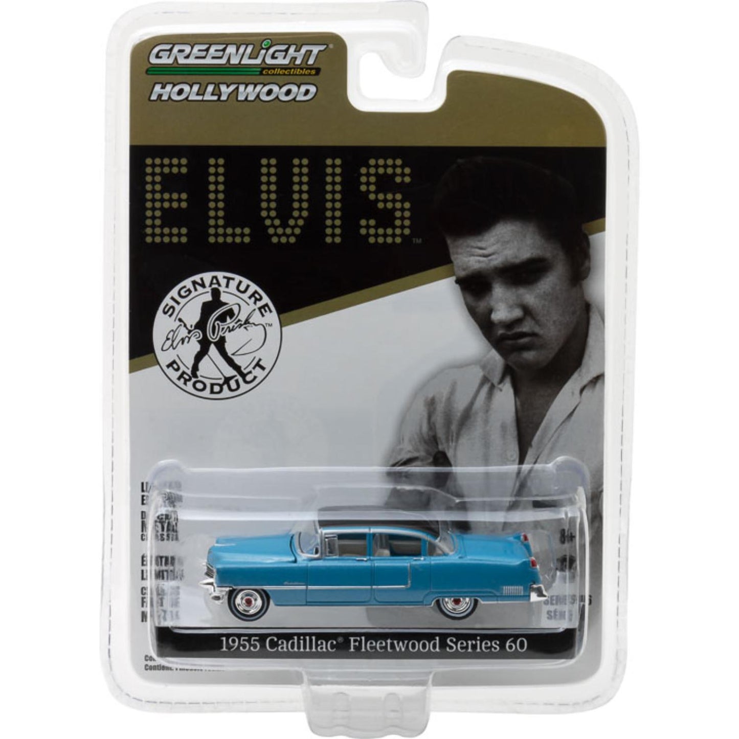 Elvis 1955 Cadillac Fleetwood Series 60 "Blue Cadillac" 1:64 Die-Cast