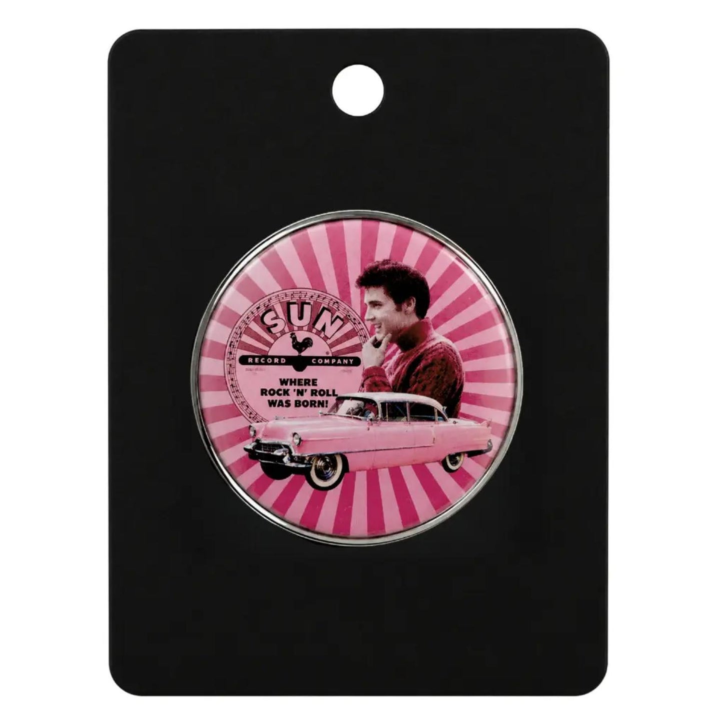 Elvis Pink Sun Records Pin