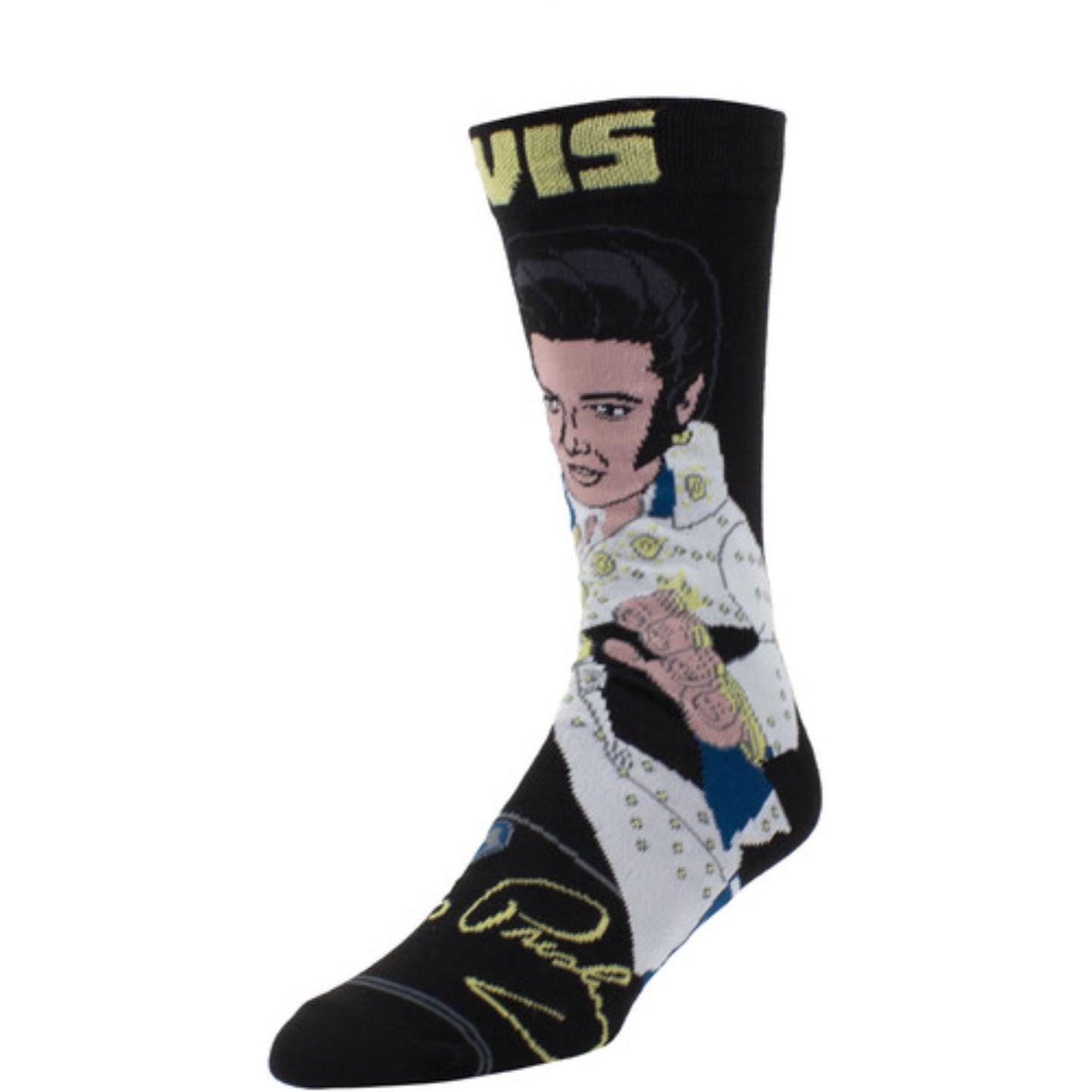 Elvis Cartoony Crew Socks