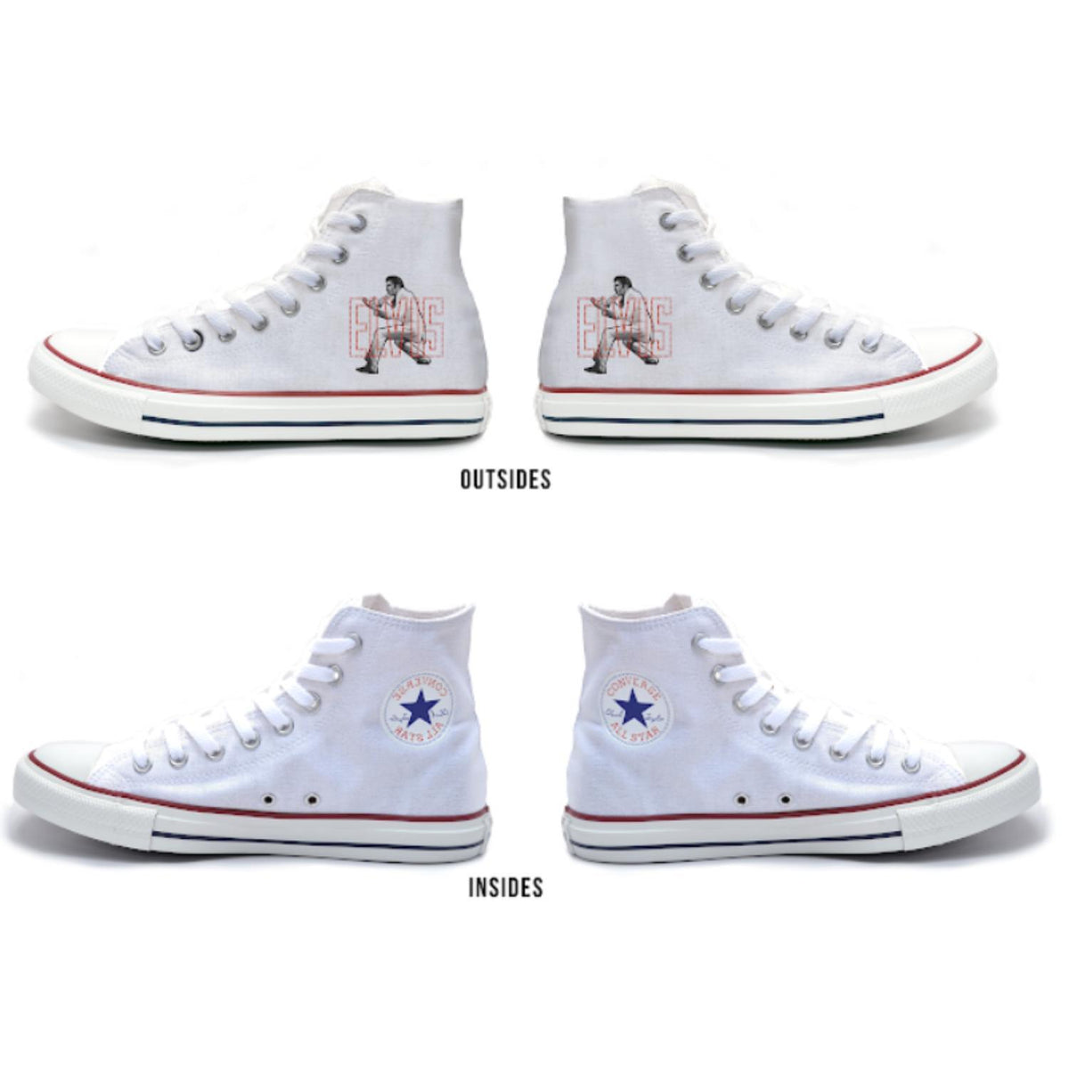 Elvis Presley Iconic Stance Converse High Top Sneakers - A Shop Elvis Exclusive