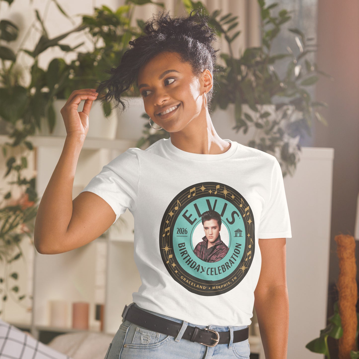 Elvis Presley 91st Birthday Unisex T-Shirt Design 1