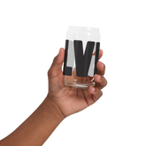 Elvis Black Name Can-Shaped Glass