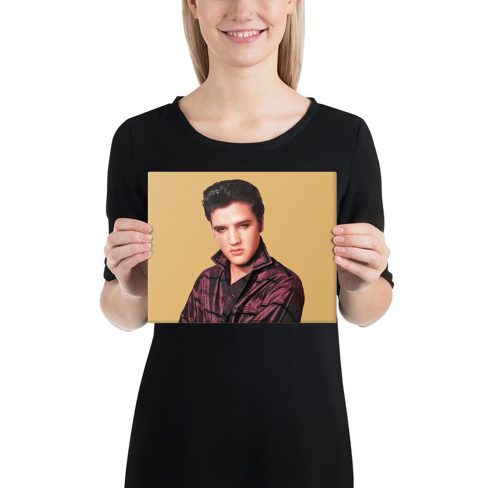 Elvis Stare 8" x 10" Canvas Print