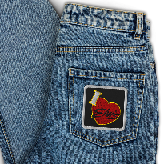 I Love Elvis Embroidered Patch