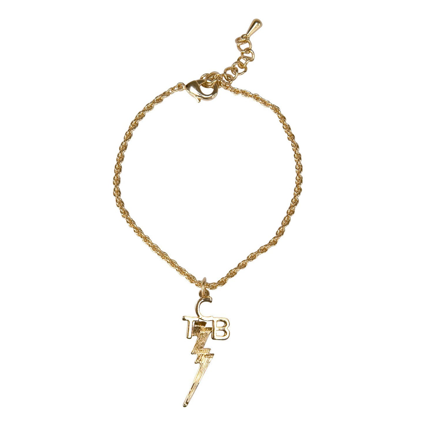 Elvis 18 kt Gold Plated Lowell Hays TCB Bracelet