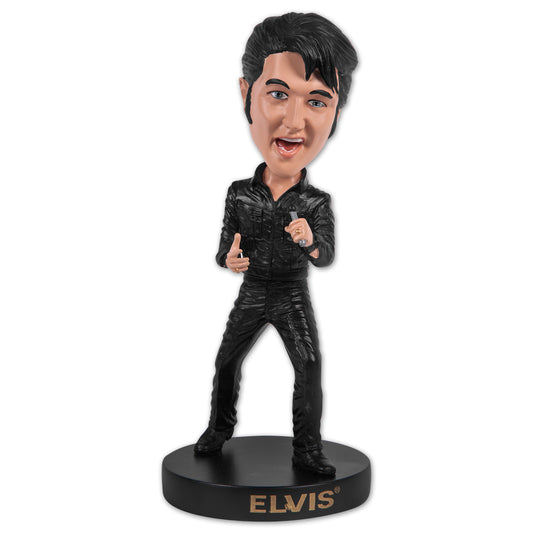 Elvis Black Leather '68 Special Bobble Figurine