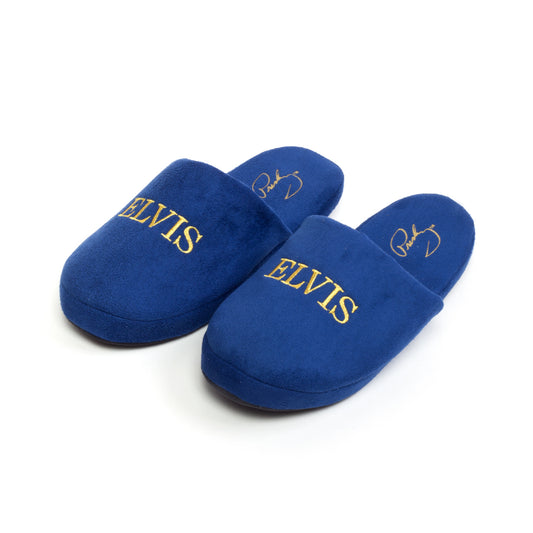 Elvis Presley Blue Suede Shoe Slippers