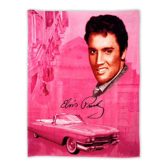Elvis Presley Pink Cadillac Throw