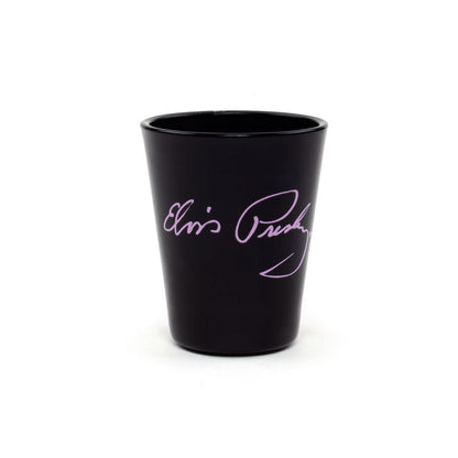 Elvis Presley Shot Glass with Pink Cadillac Base