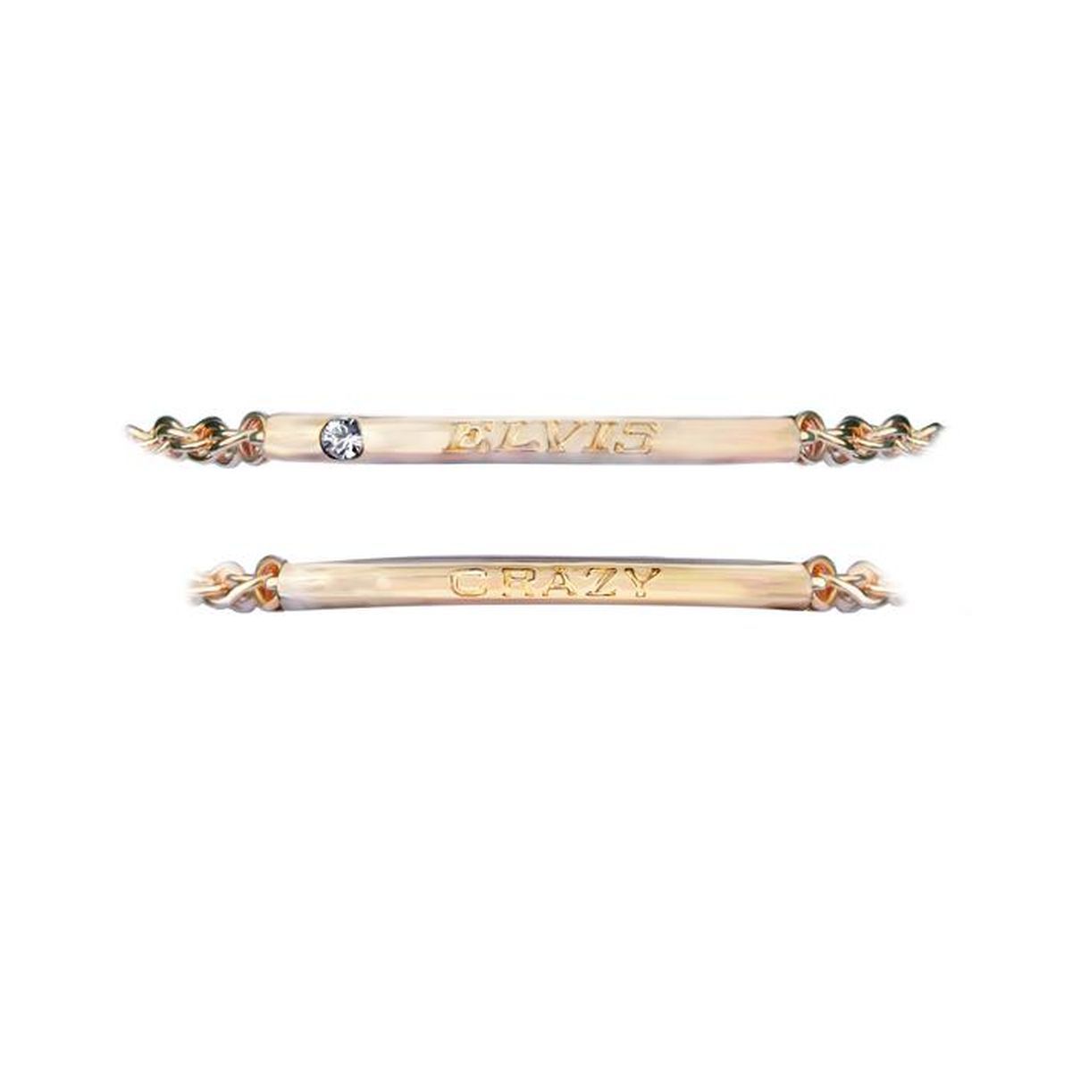 Lowell Hays 18K Gold Plated Elvis Crazy Bracelet
