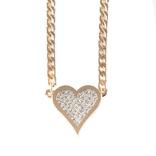 Lowell Hays 18K Gold Plated Heart Necklace