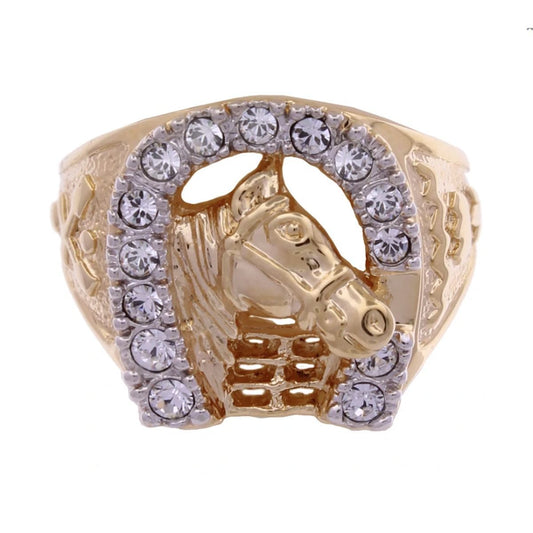 Lowell Hays 18K Gold Plated Horseshoe Ring