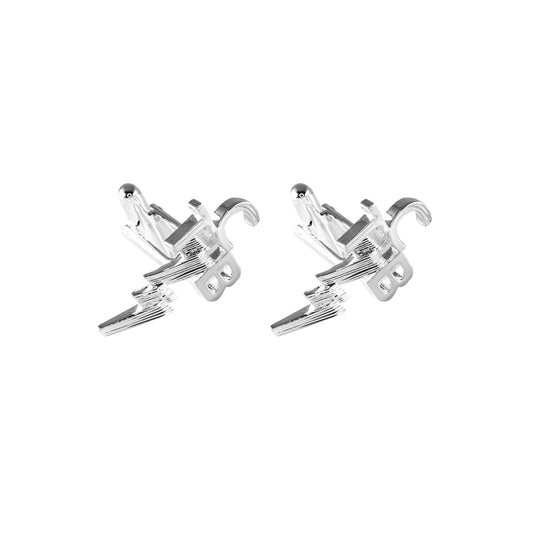Lowell Hays Sterling Silver TCB Cuff Links
