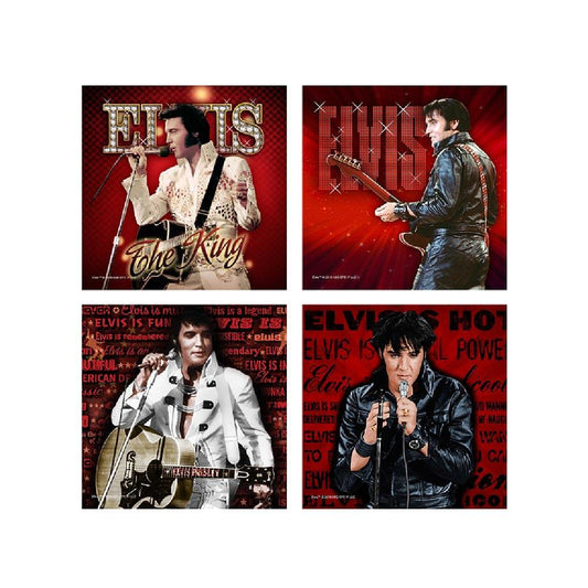 Elvis '68 Red Coasters