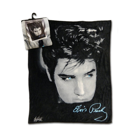 Elvis Up Close Throw Blanket