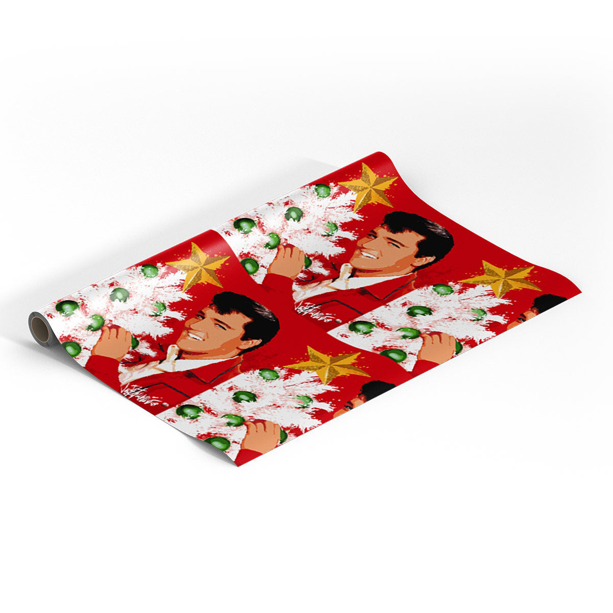 Elvis Christmas Tree Gift Wrap - 6' roll