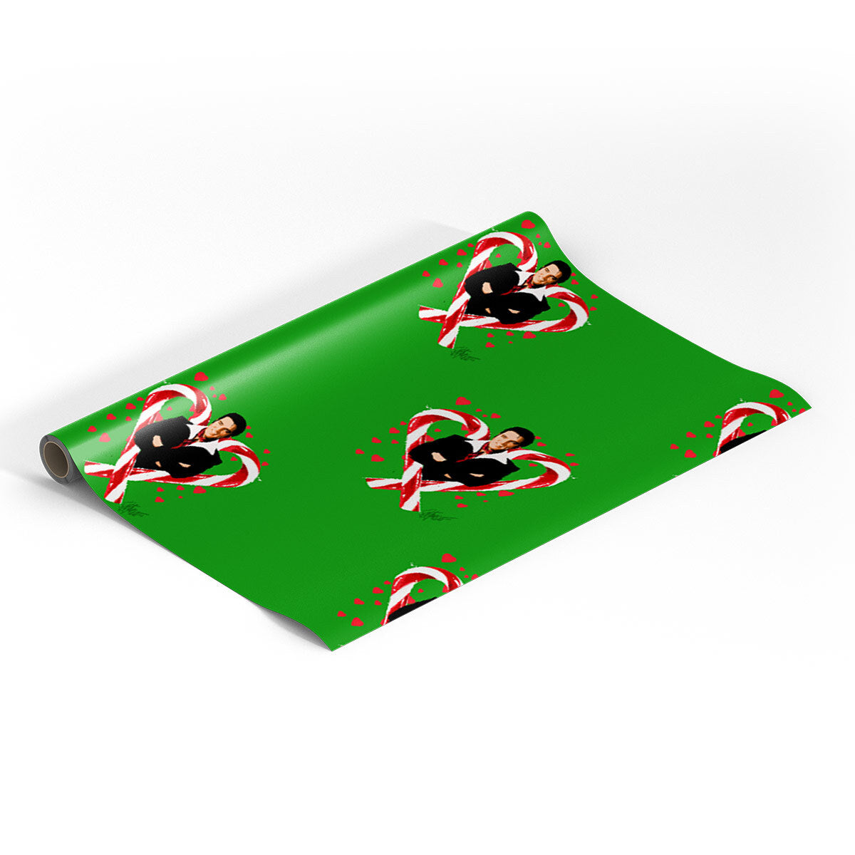 Candy Cane King Gift Wrap - 6' roll