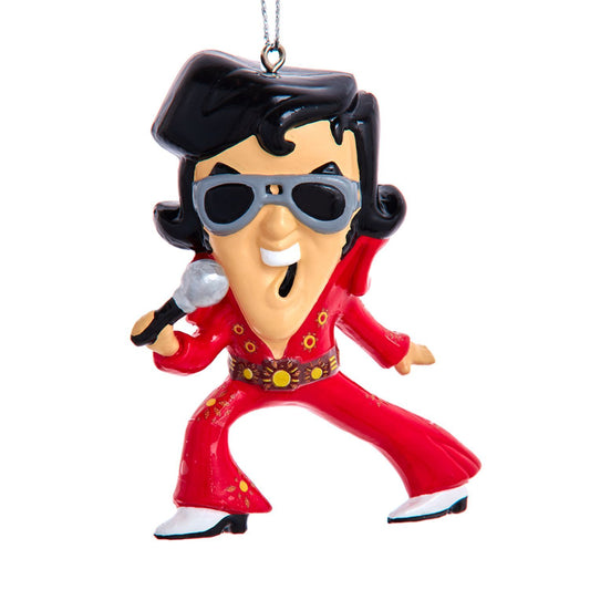 Elvis Presley Red Suit Ornament