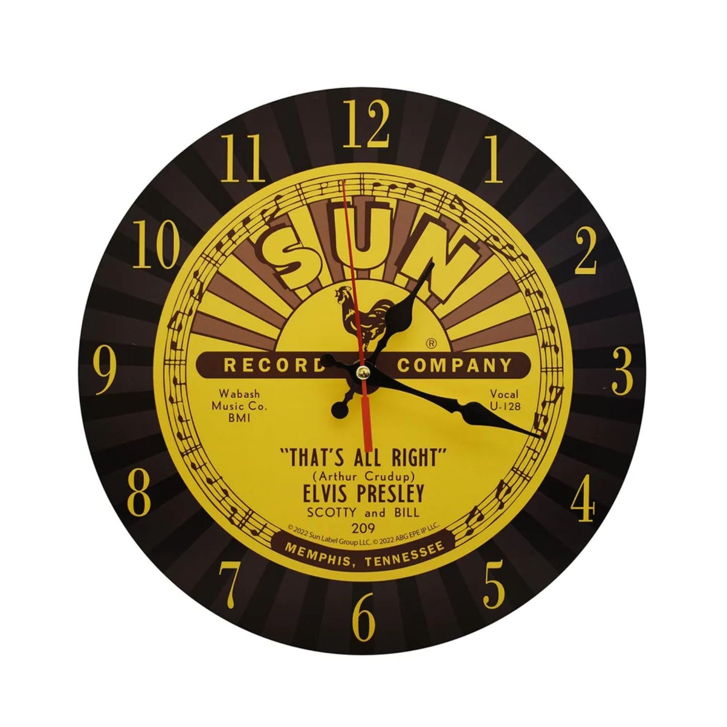 Elvis Sun Records Clock