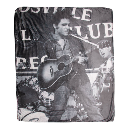 Elvis Guitar 50" x 60" Sherpa Throw Blanket