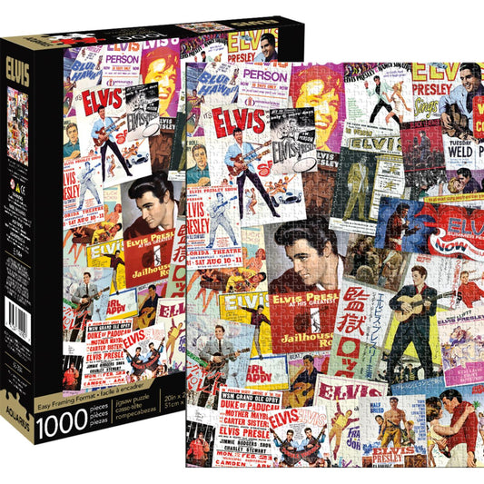 Elvis Movie Poster Collage 1000 Piece Puzzle