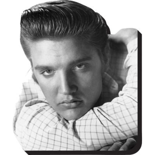 Elvis - Heart Throb Chunky Wood Magnet