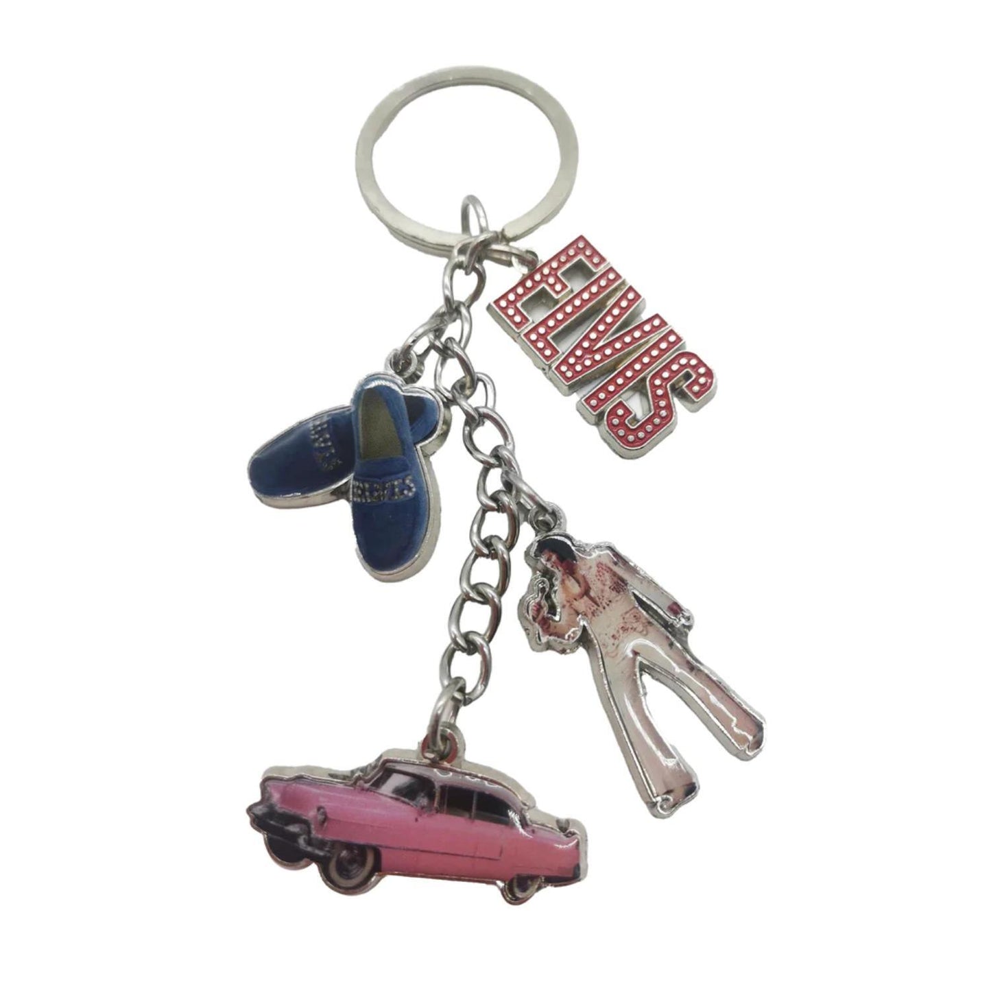 Elvis Icons Dangle Keychain