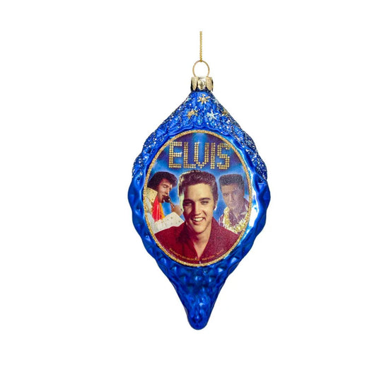 Glass Elvis Presley Ornament