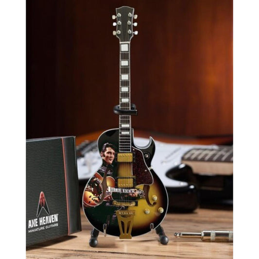 Axe Heaven Elvis Presley 1968 Comeback Special Hollow Body Mini Guitar Replica Collectible