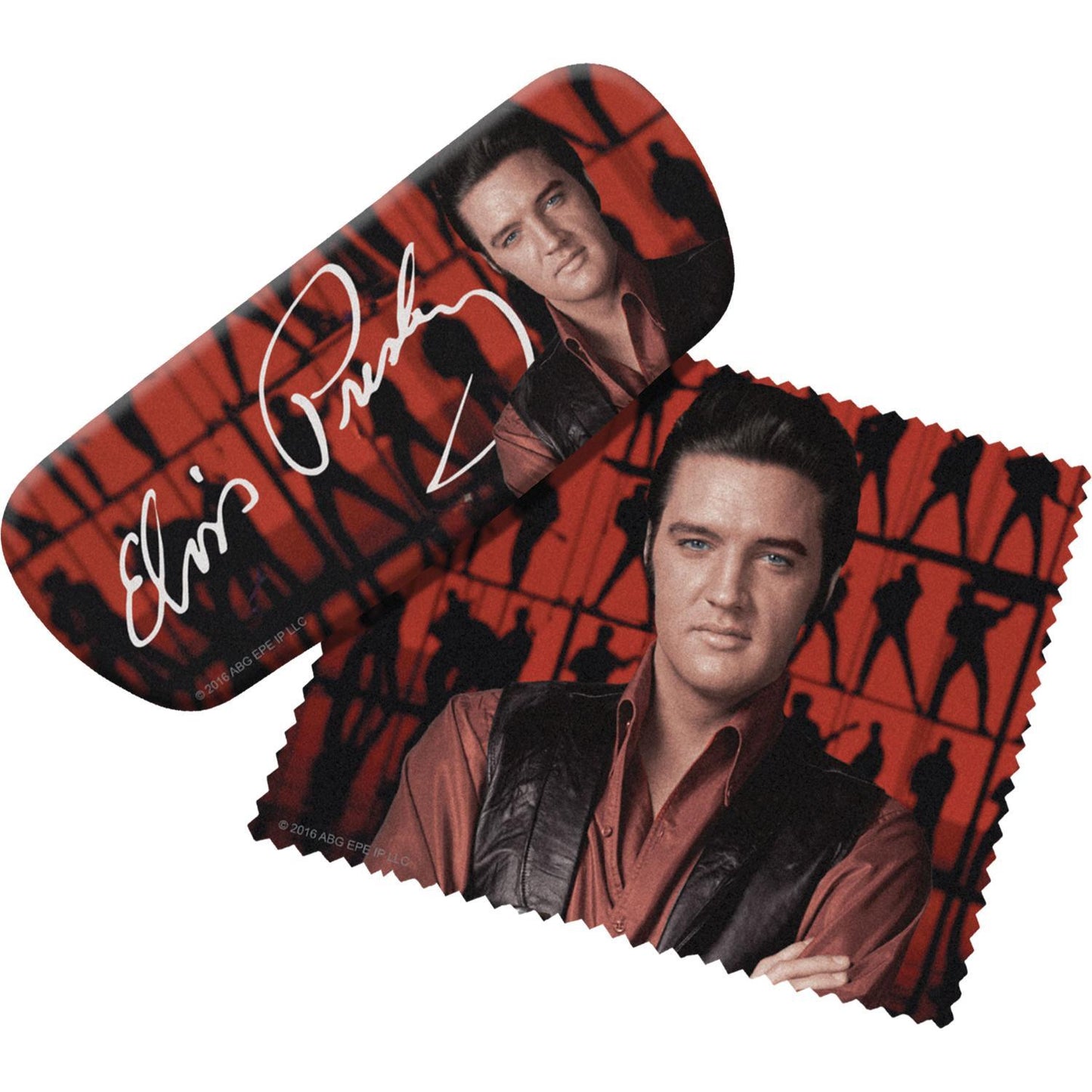 Elvis Red Eyeglass Case