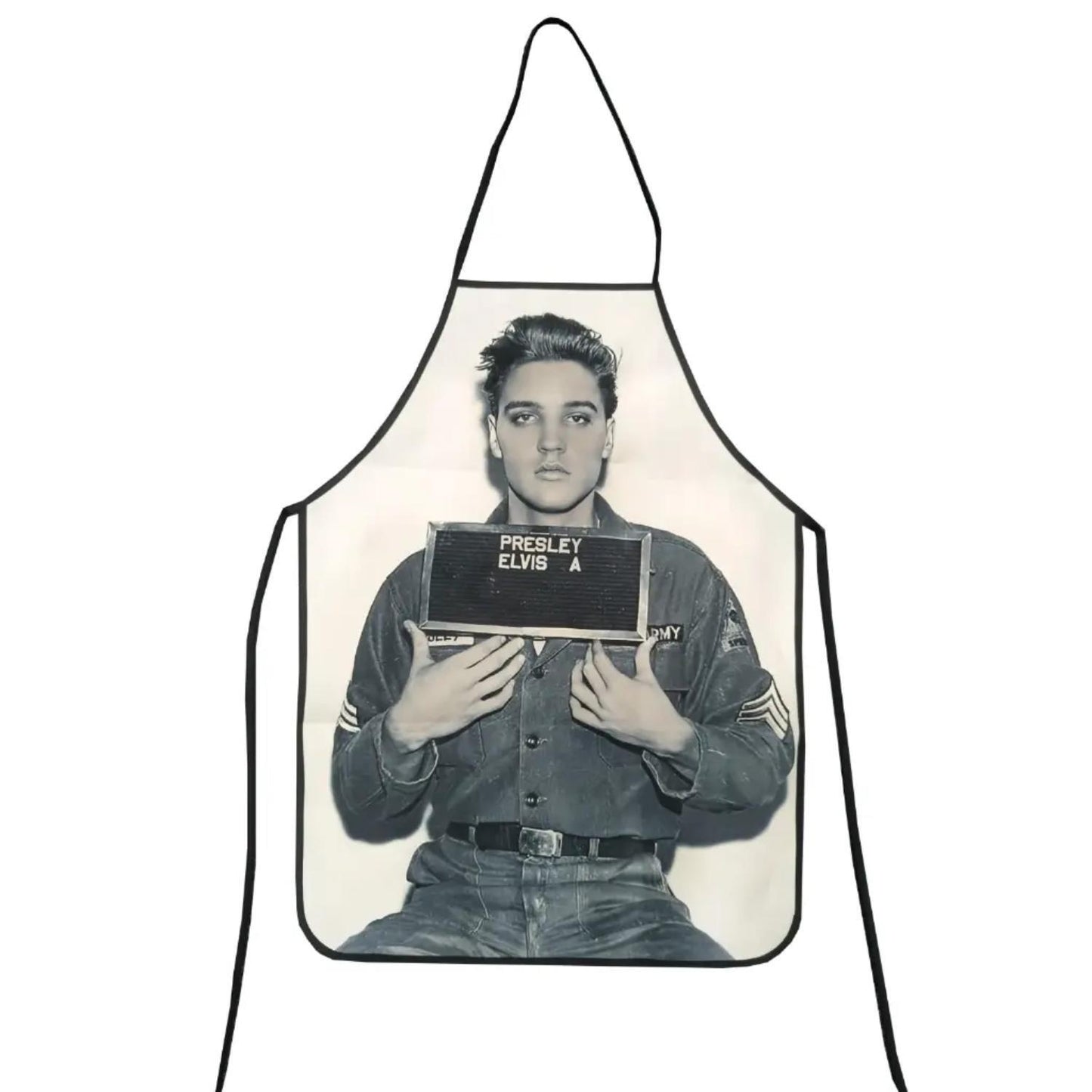 Elvis Enlisting Photo Apron
