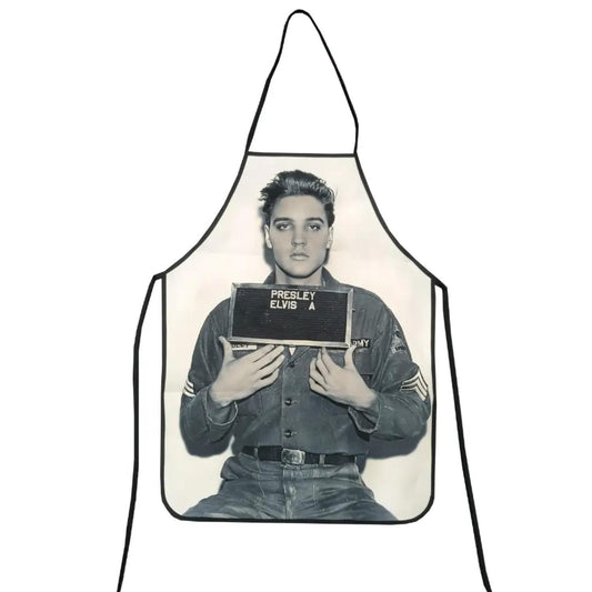 Elvis Enlisting Photo Apron