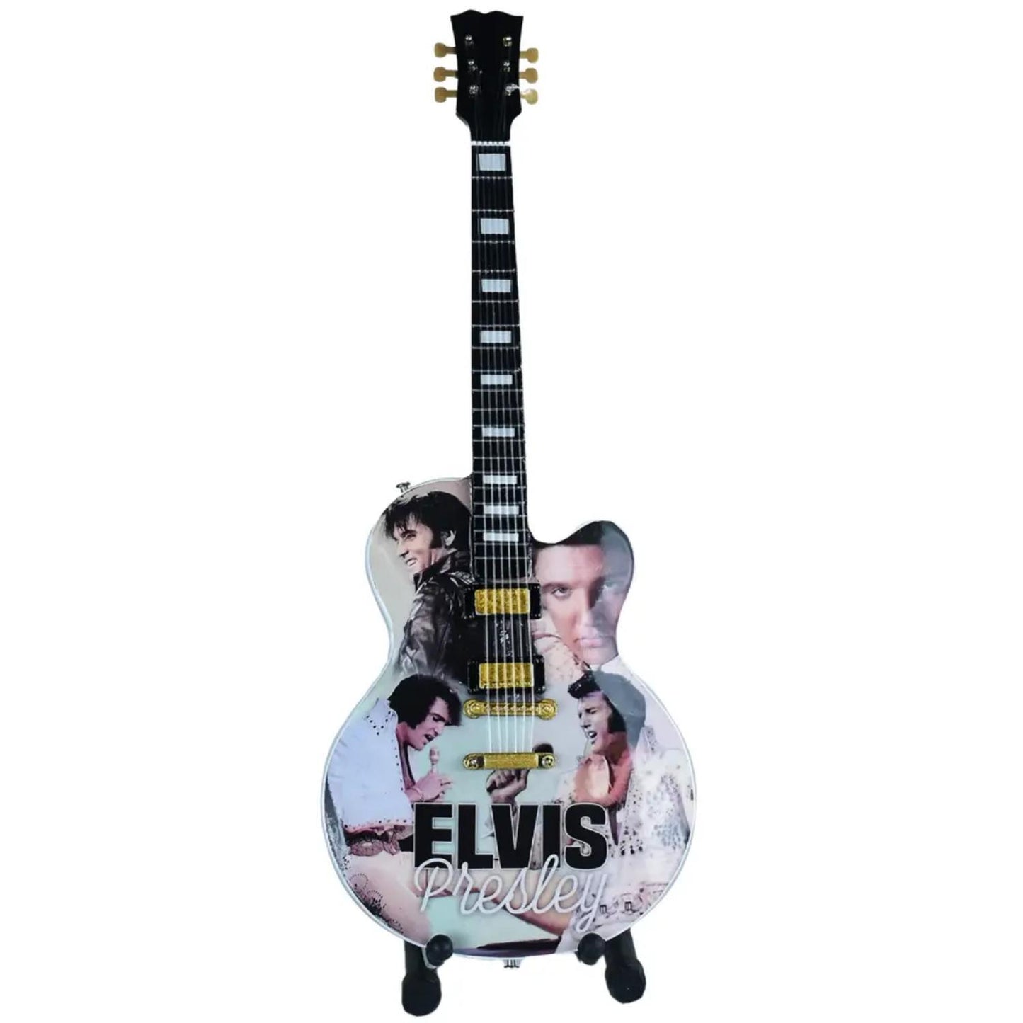 Elvis 10" Tall Collage Guitar with Stand