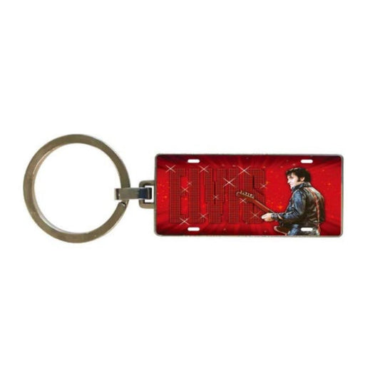 Elvis '68 License Plate Keychain