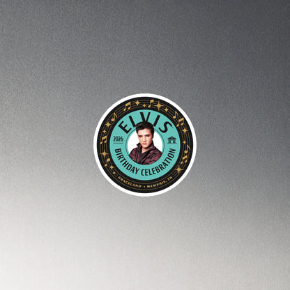 Elvis Presley 91st Birthday 4" Magnet