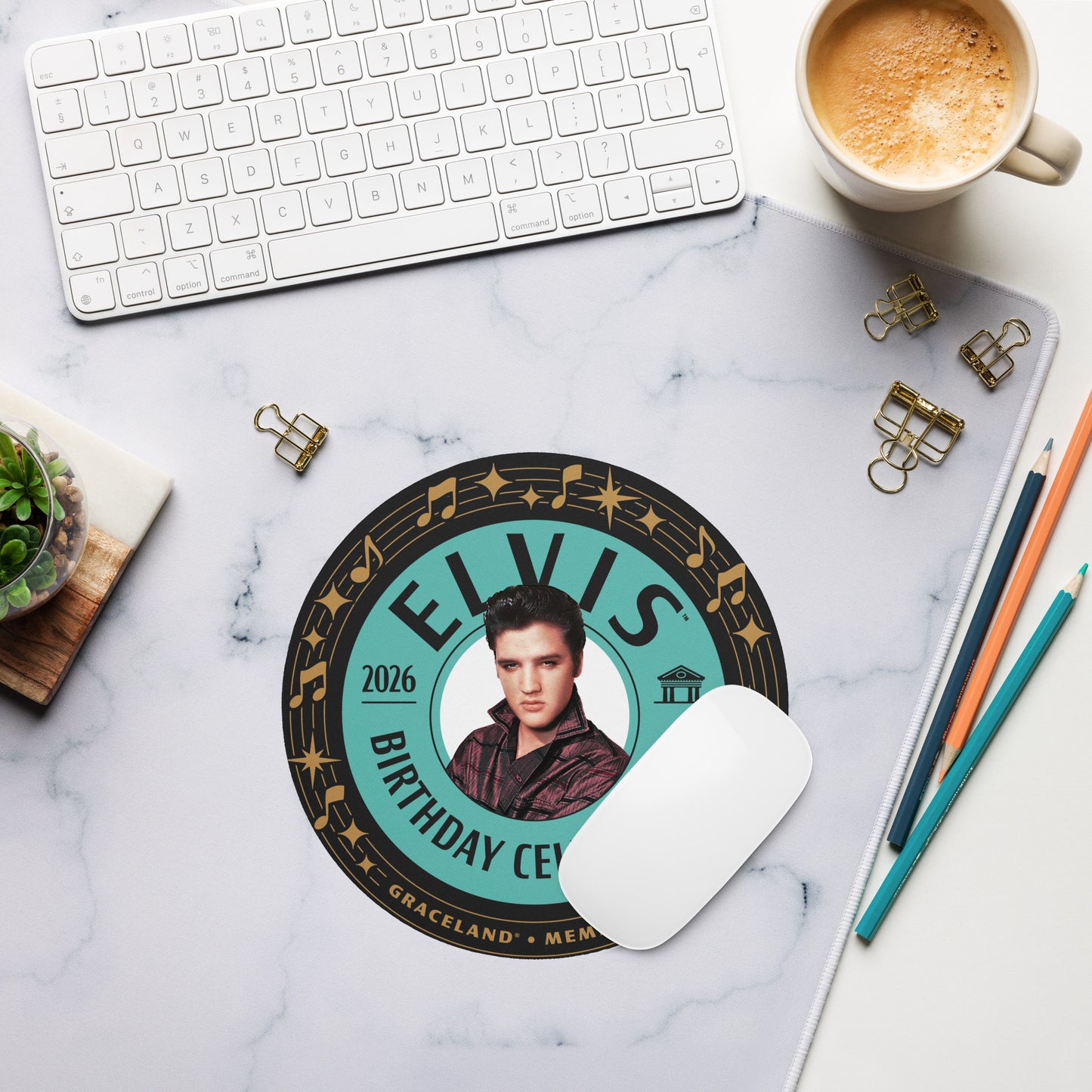 Elvis Presley 91st Birthday Mouse Pad