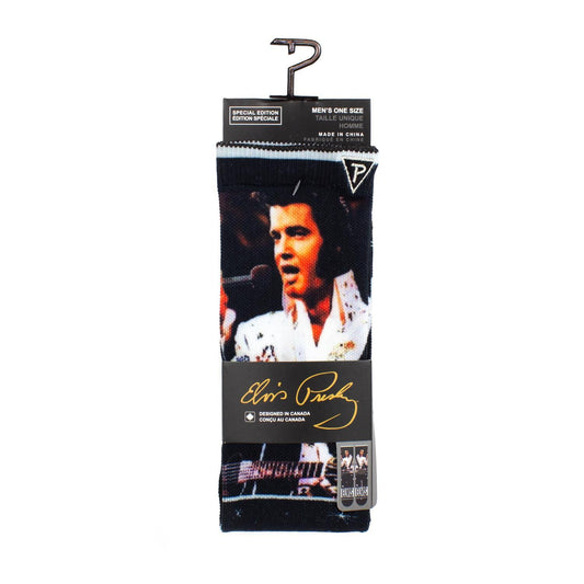 Elvis Special Edition White Jumpsuit Dye Sublimation Socks