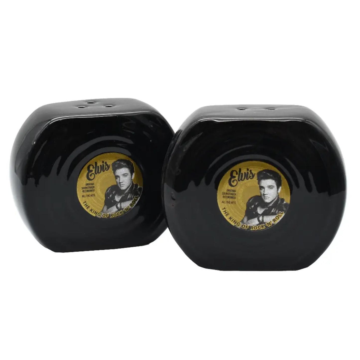 Elvis Gold Records Salt & Pepper Shakers