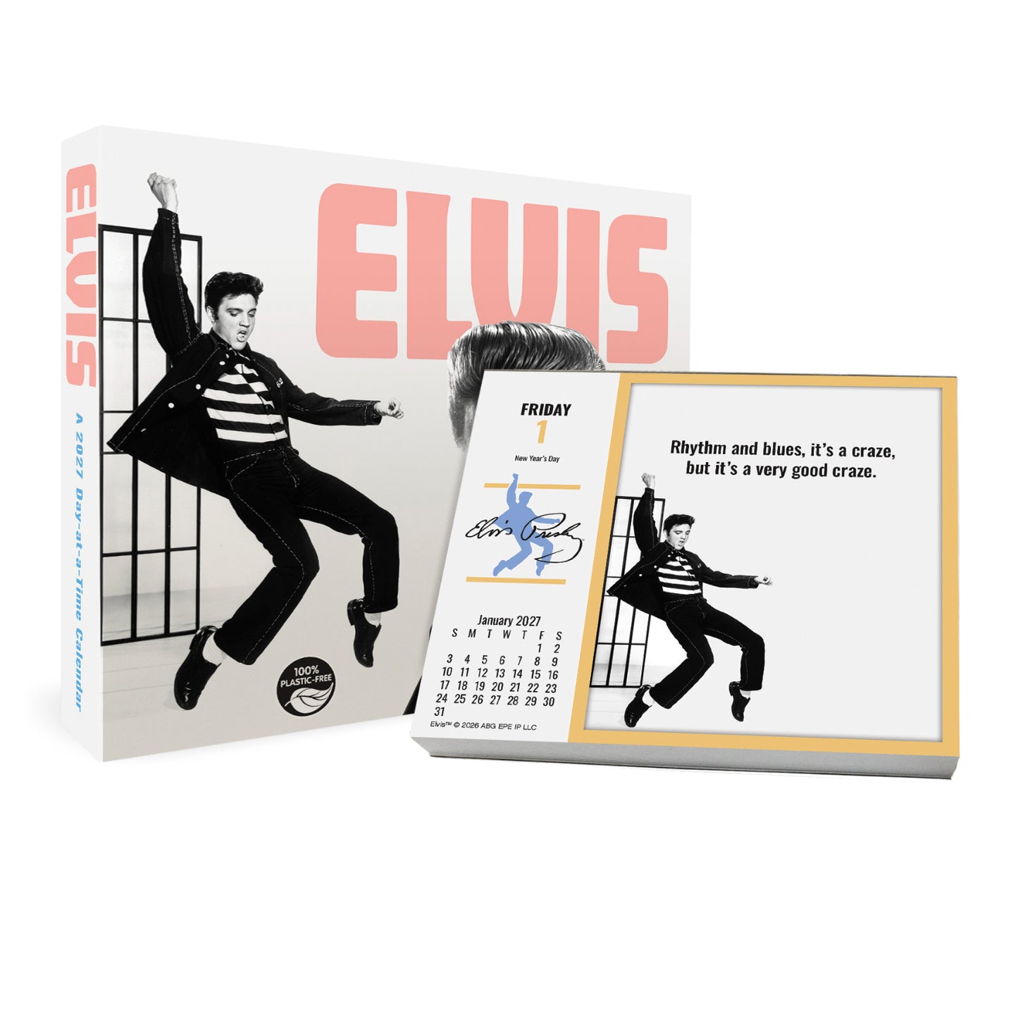 2027 Elvis Presley Day-At-A-Time Box Calendar
