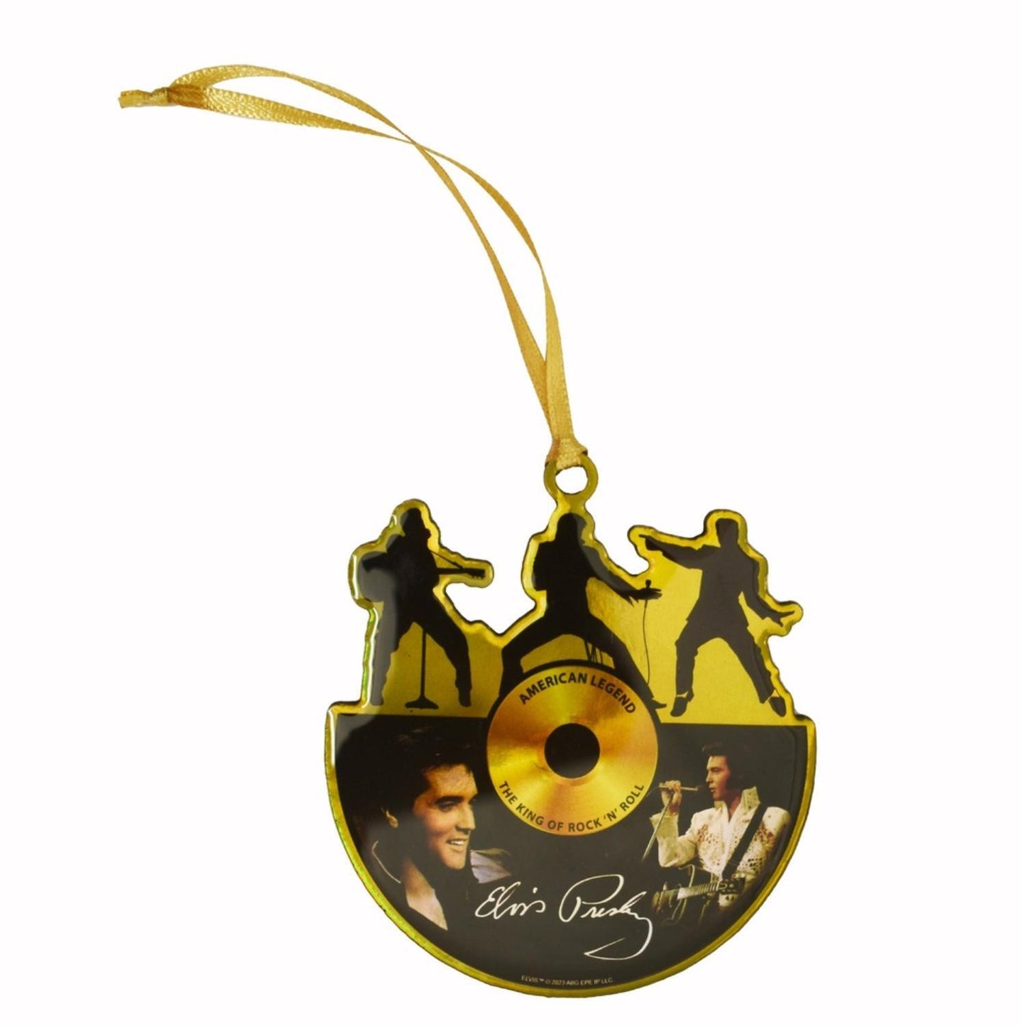 Elvis Gold Record Ornament