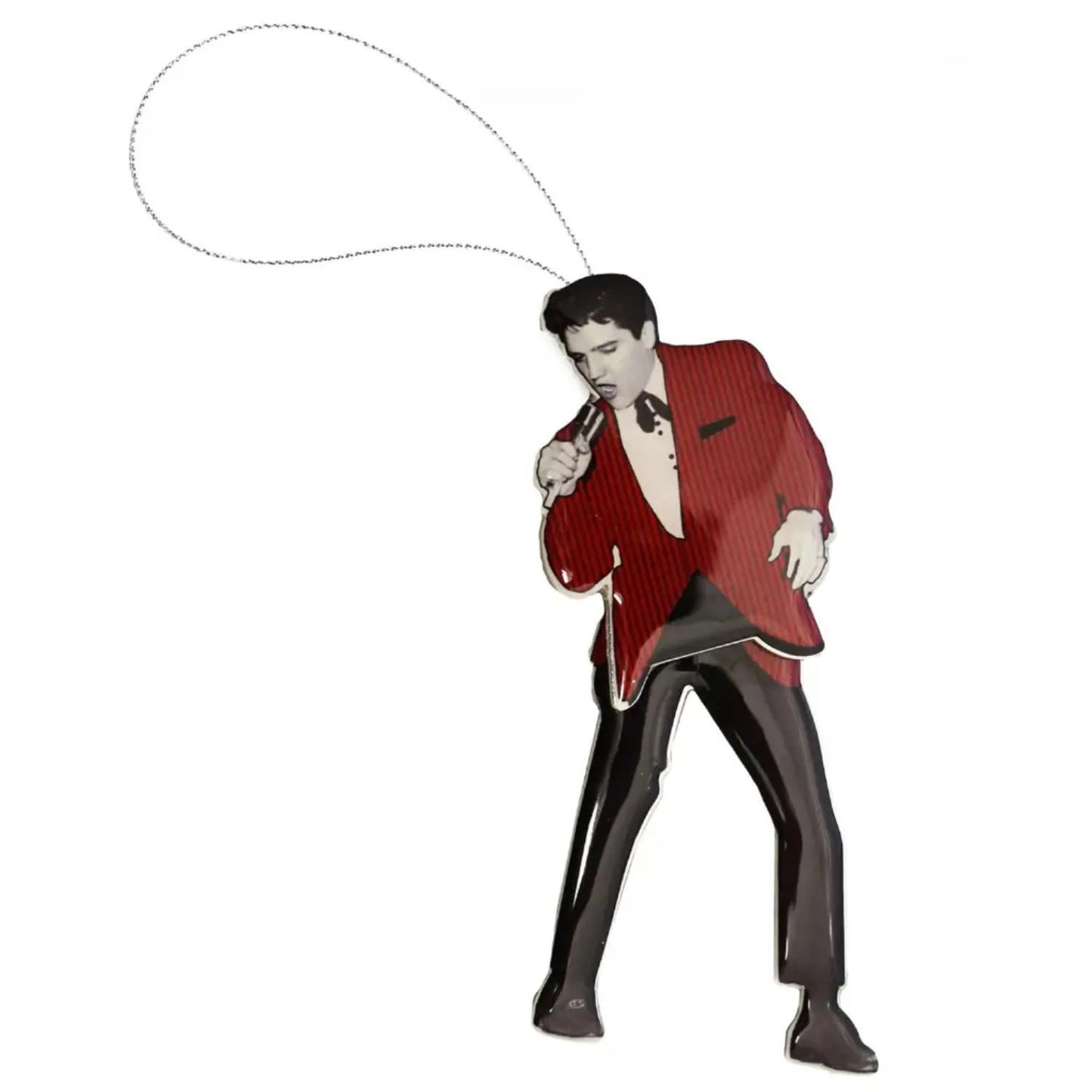 Elvis Red Jacket Swing Legs Ornament