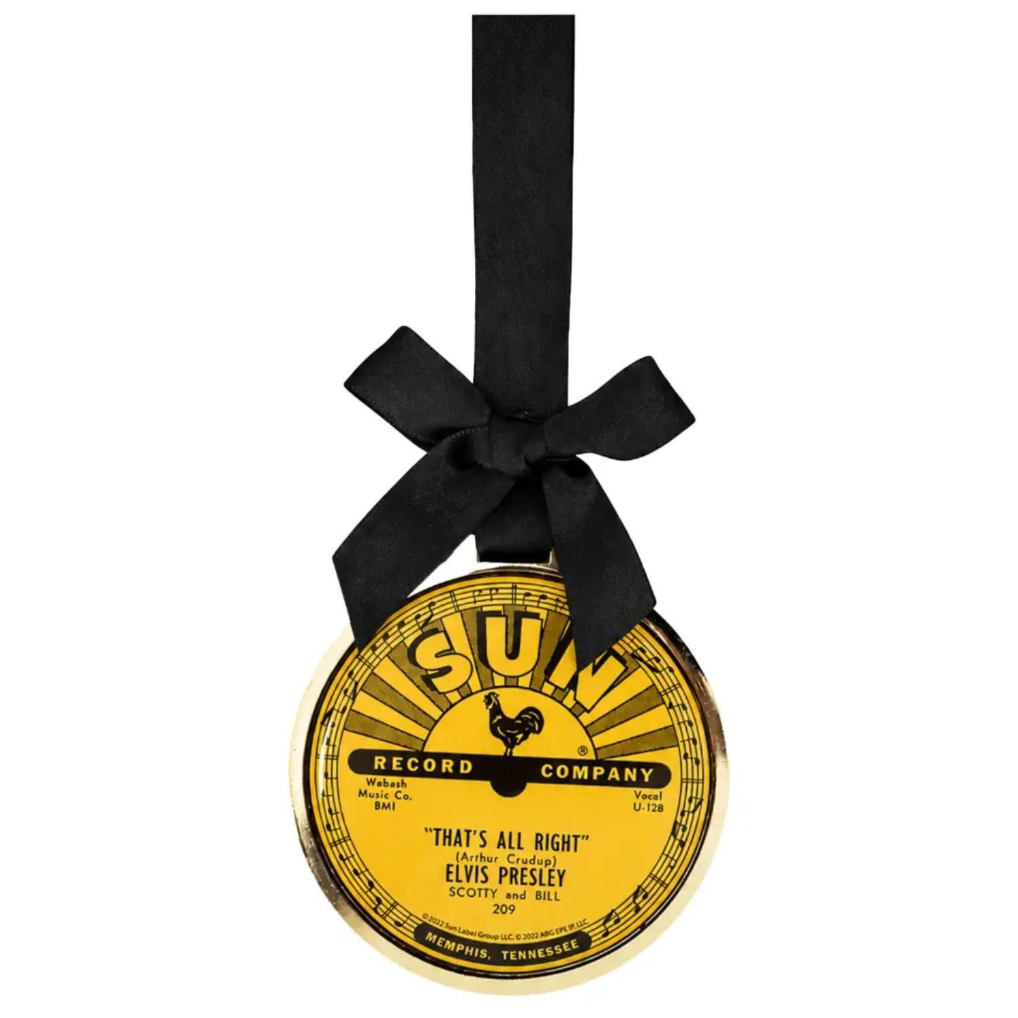 Elvis Sun Records "That's All Right" Ornament